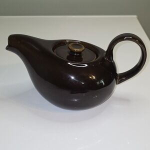 Vintage Russel Wright by Steubenville American‎ Modern Black Chutney Teapot